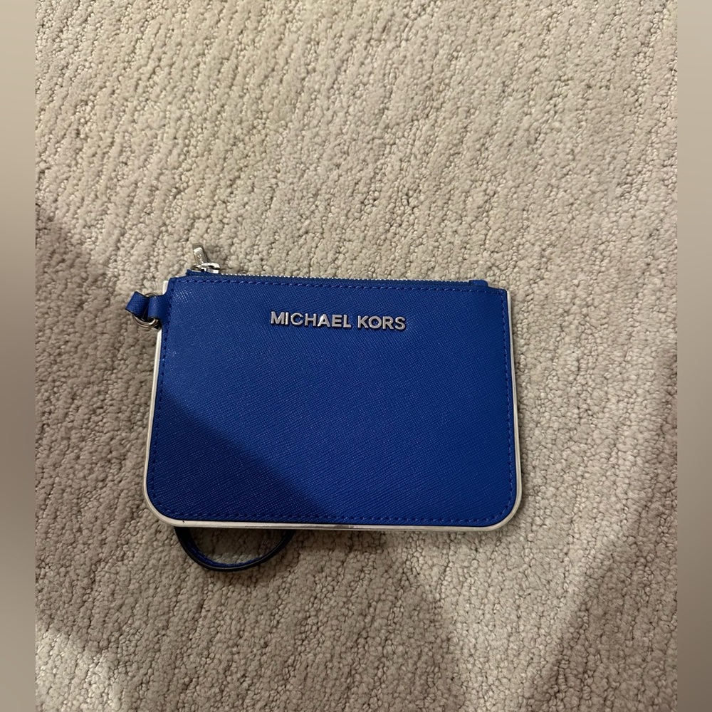 Michael Kors Royal Blue Zip Pouch